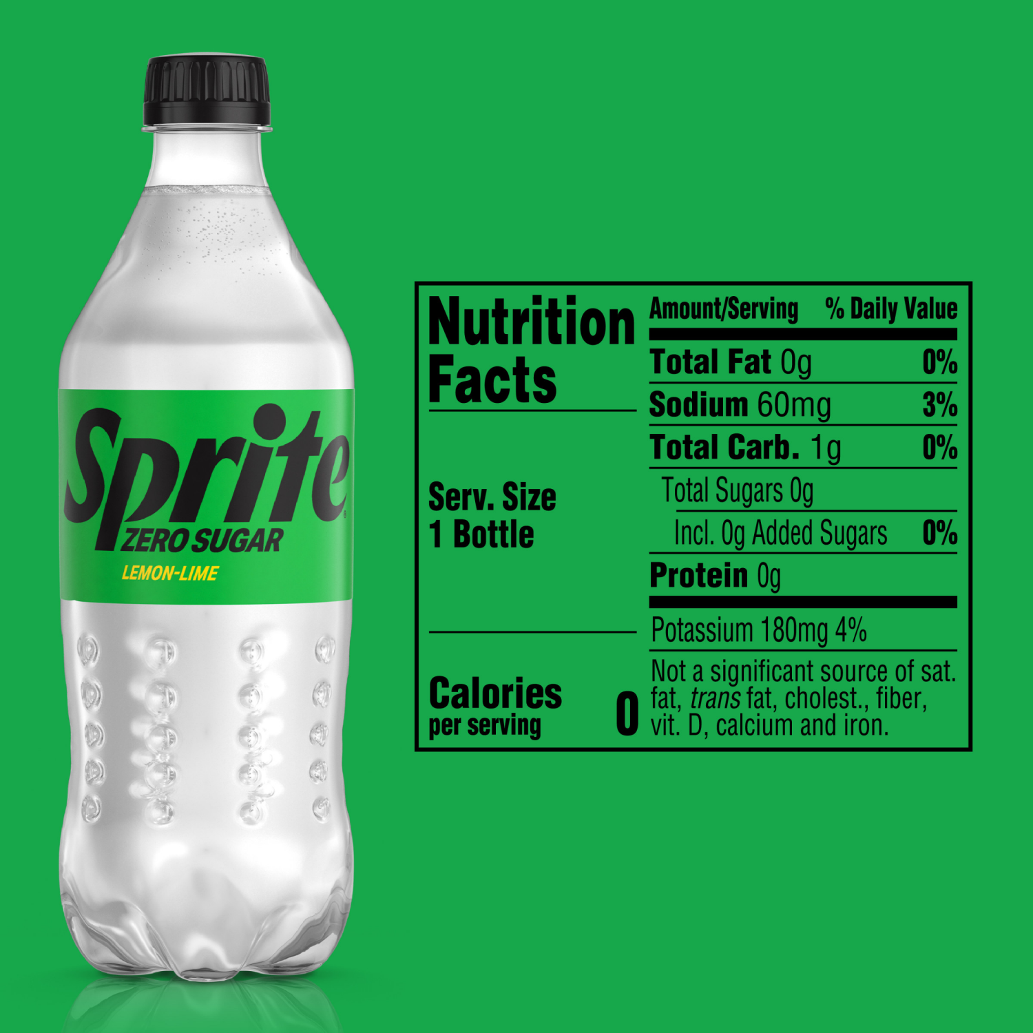 slide 5 of 6, Sprite Zero Sugar Bottle- 20 fl oz, 24 ct; 20 oz