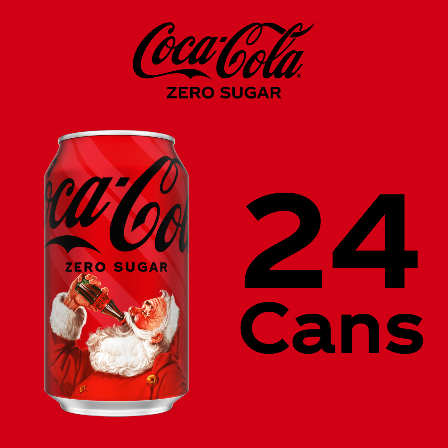 slide 5 of 7, Coca-Cola Zero Sugar Soda Soft Drink, 12 fl oz Cans, 24 Pack, 24 ct; 12 fl oz