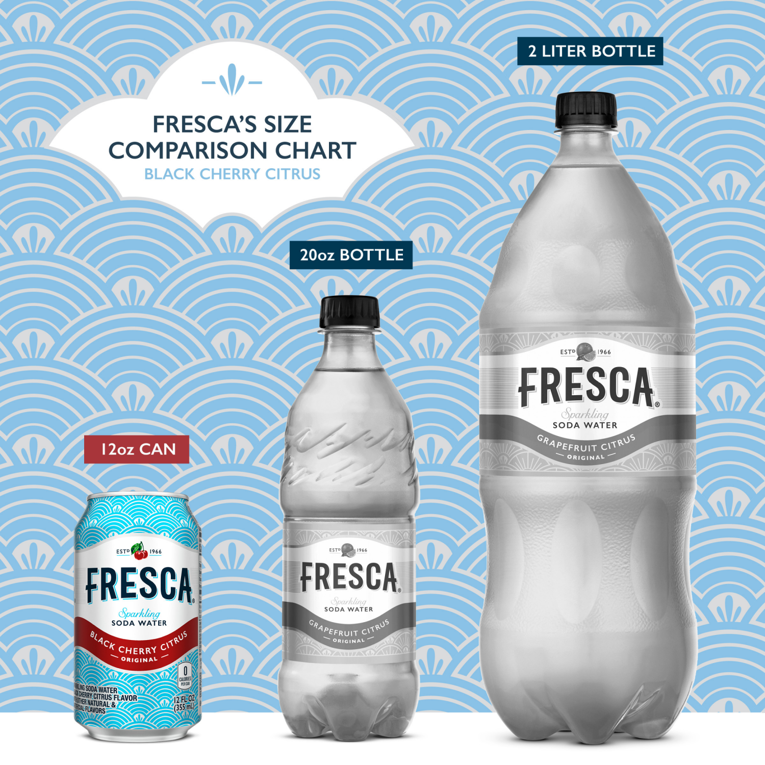 slide 2 of 5, Fresca Fridge Pack Original Sparkling Black Cherry Citrus Soda Water 12 ea, 12 ct; 12 fl oz