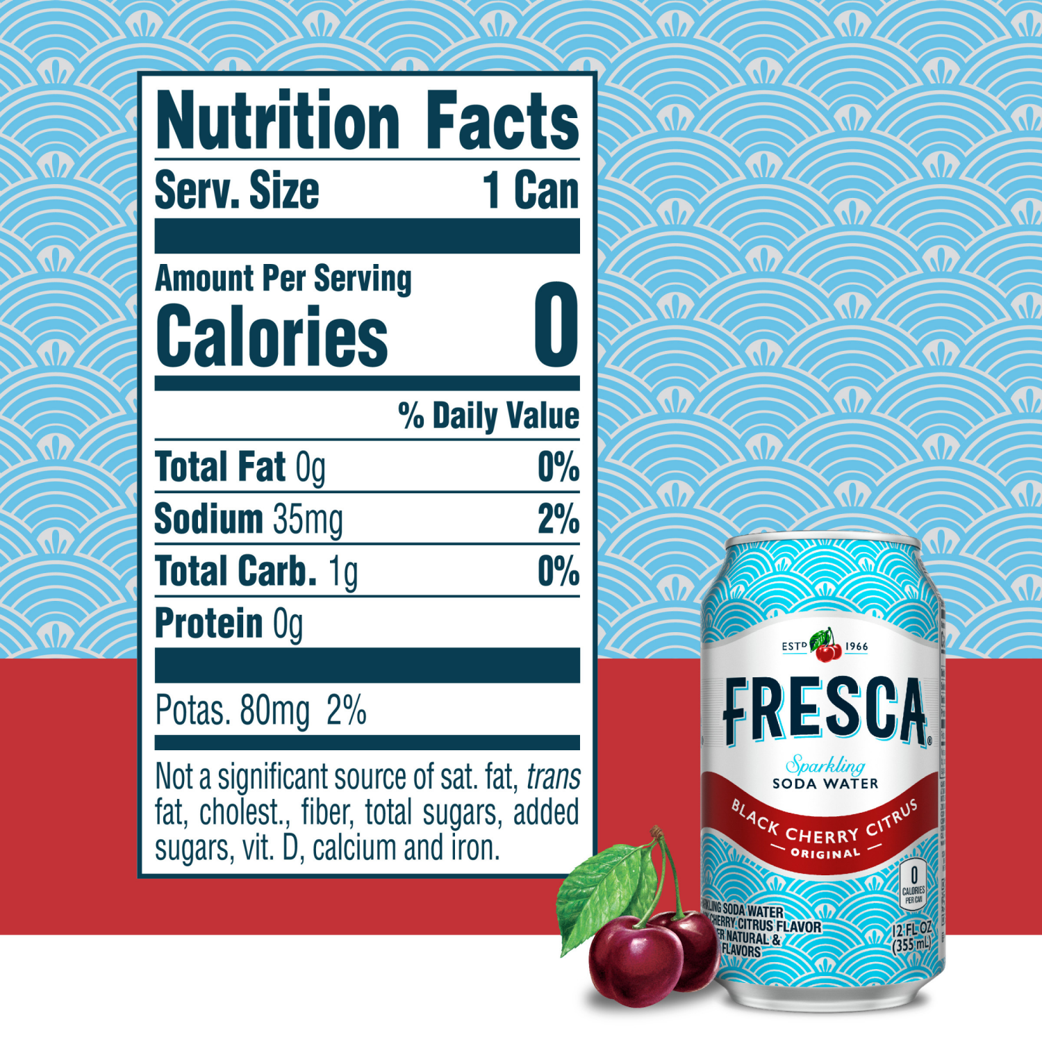 slide 4 of 5, Fresca Fridge Pack Original Sparkling Black Cherry Citrus Soda Water 12 ea, 12 ct; 12 fl oz