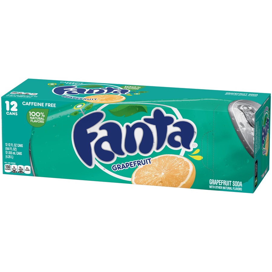 slide 5 of 8, Fanta Grapefruit, 12 ct; 12 fl oz