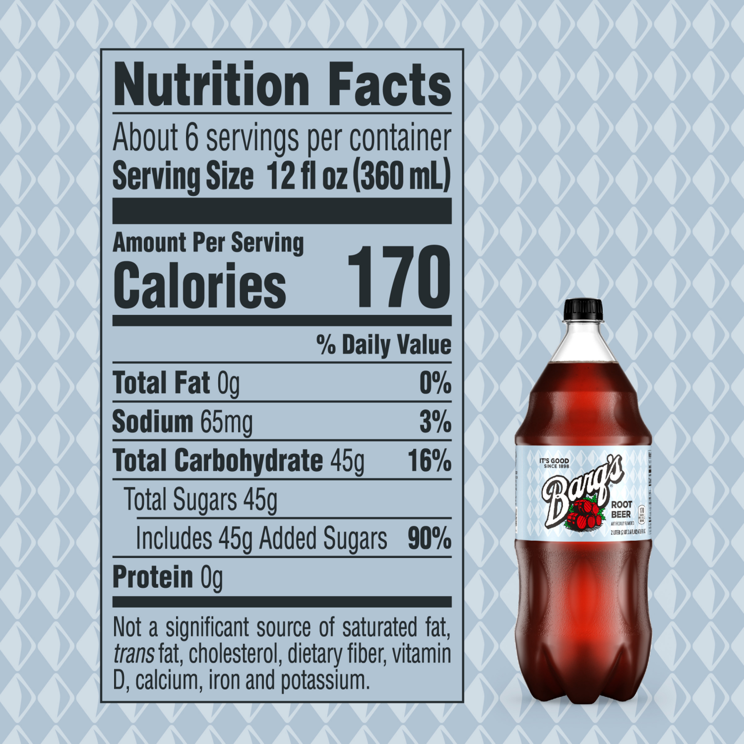 slide 4 of 8, Barq's Root Beer Bottle, 2 Liters, 2 liter