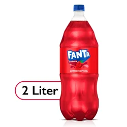 Fanta Strawberry Soda Fruit Flavored Soft Drink, 2 Liters