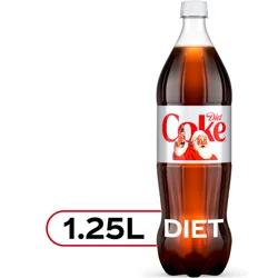 Diet Coke Soda Soft Drink, 1.25 Liters