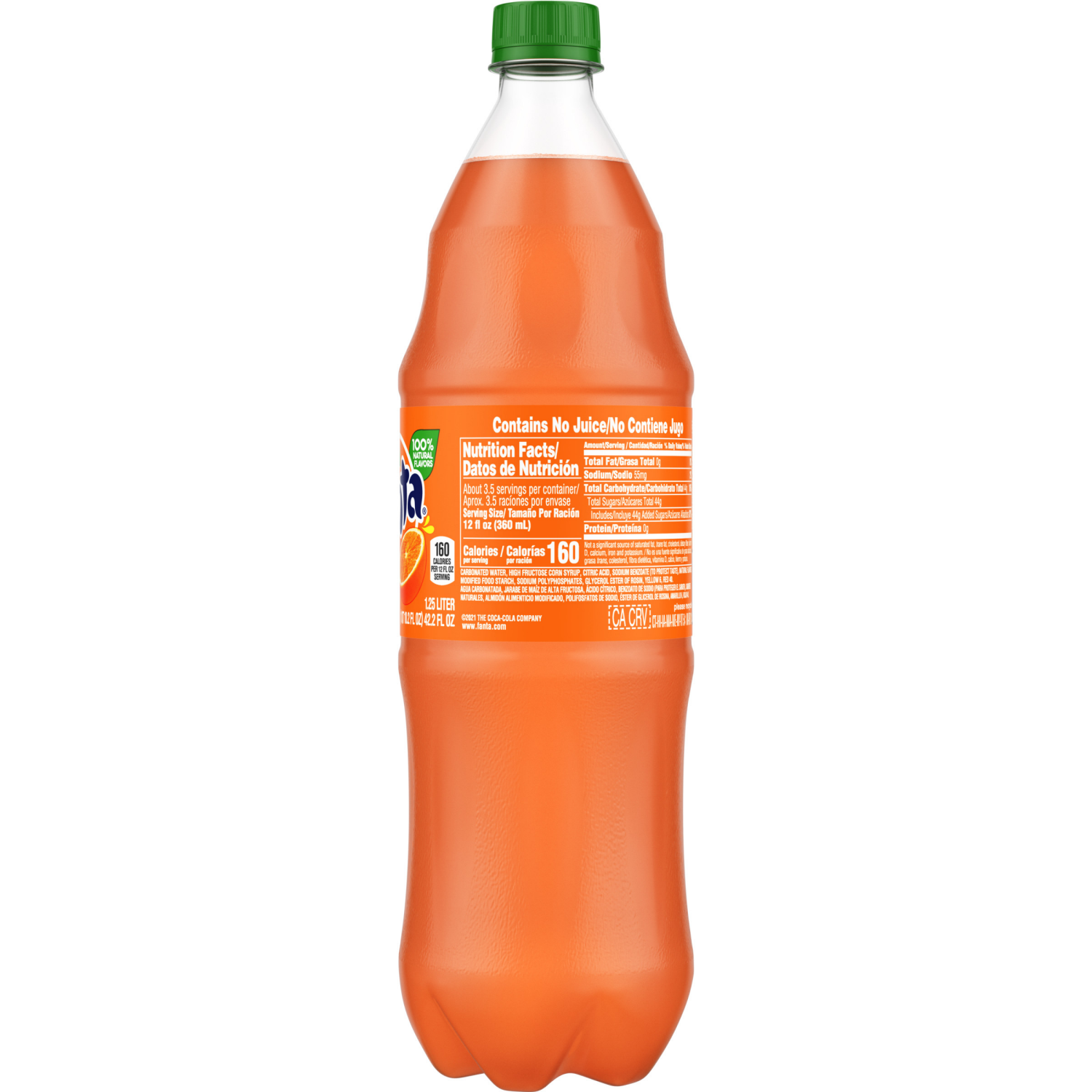slide 4 of 5, Fanta Orange Soda Bottle, 1.25 Liters, 42.2 fl oz