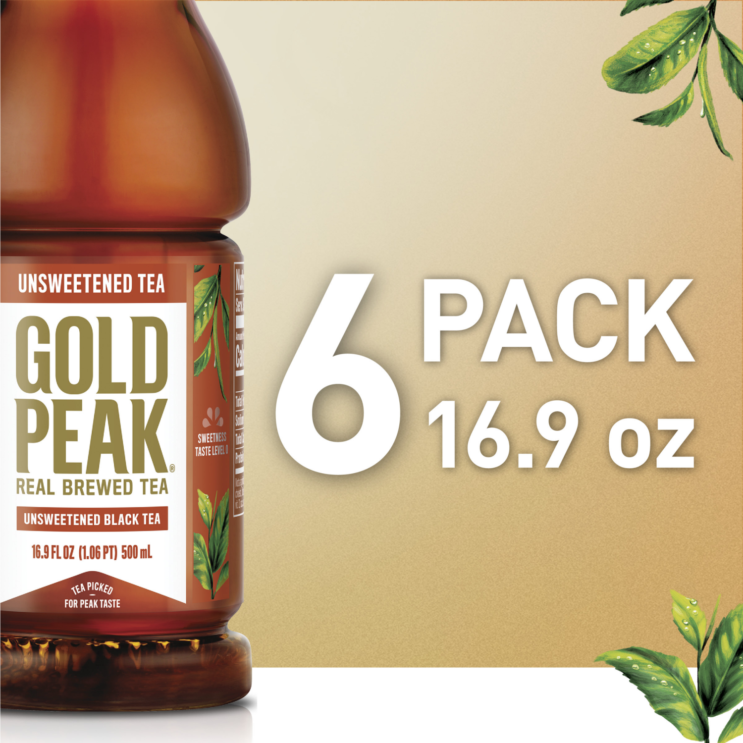 slide 3 of 8, Gold Peak Black Tea, 6 ct
