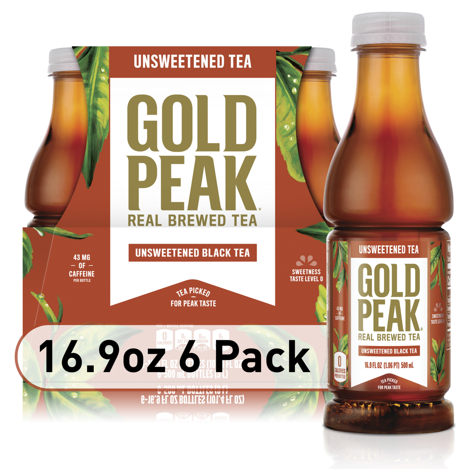 slide 1 of 8, Gold Peak Black Tea, 6 ct