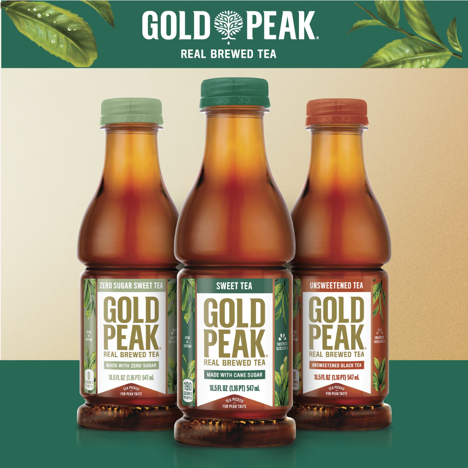 slide 3 of 8, Gold Peak Georgia Peach Tea Bottle, 18.5 fl oz, 18.5 fl oz