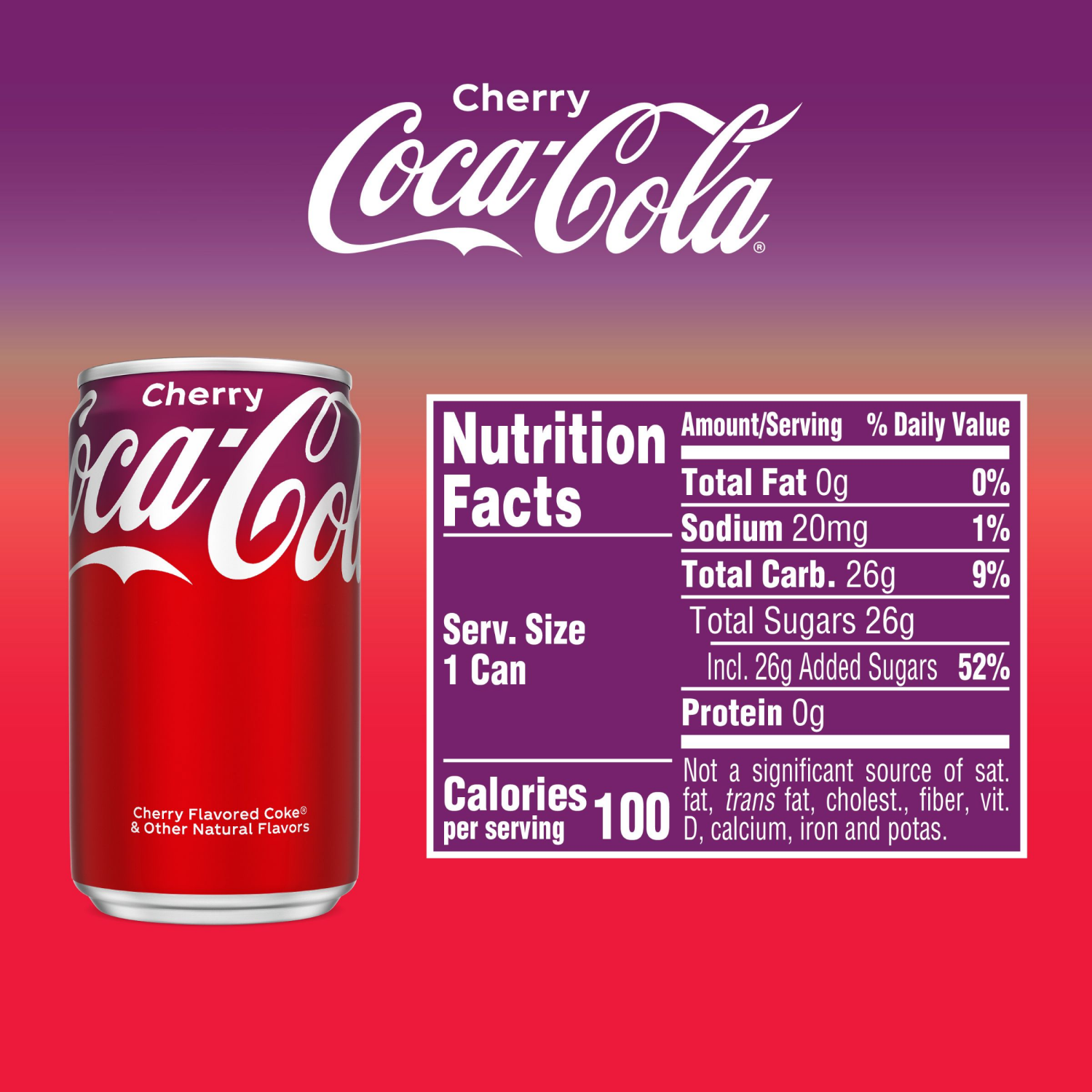 slide 4 of 5, Coca-Cola Cherry Soda Soft Drink, 7.5 fl oz, 6 Pack, 6 ct; 7.5 fl oz