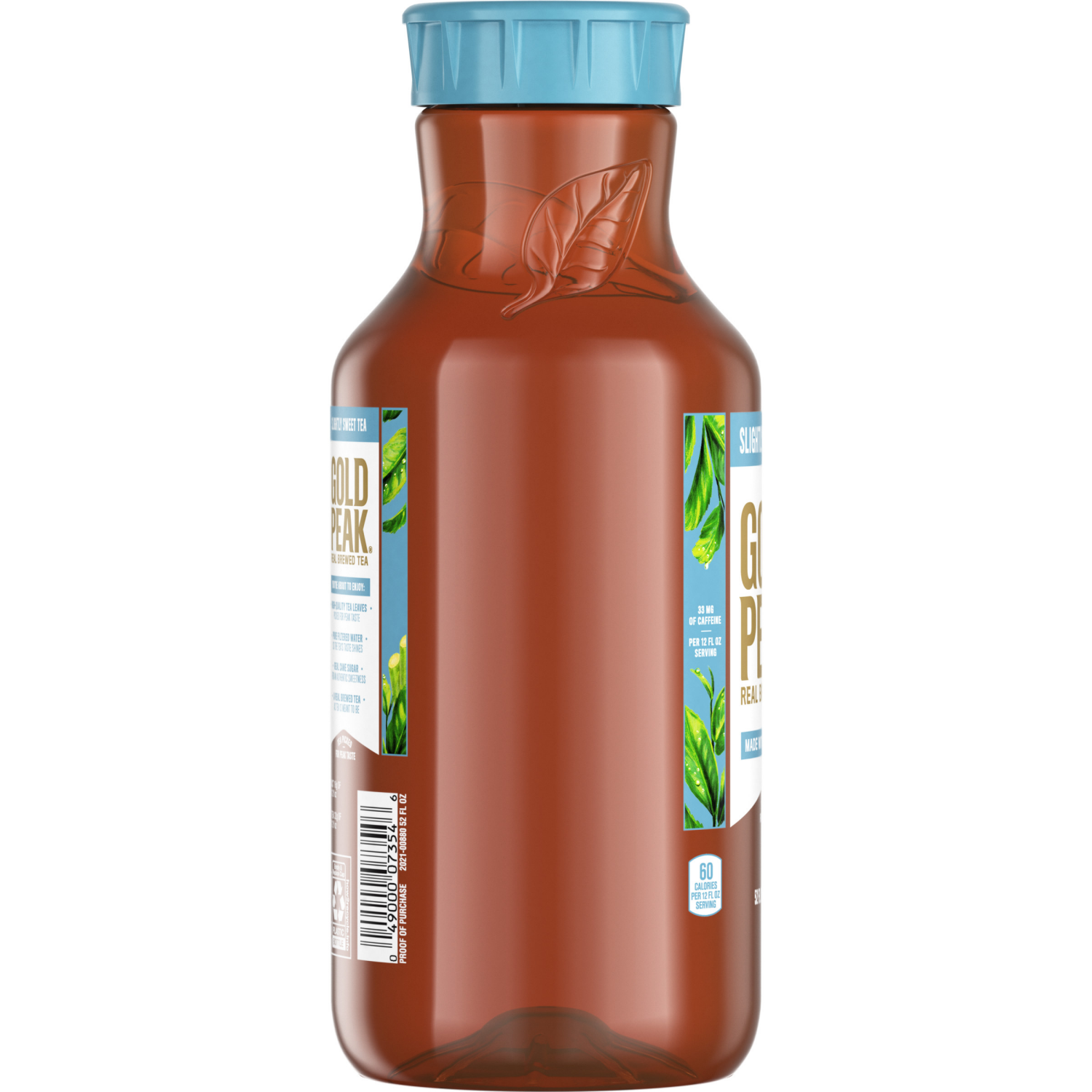 slide 4 of 7, Gold Peak Slightly Sweet Tea Bottle, 52 fl oz, 52 fl oz