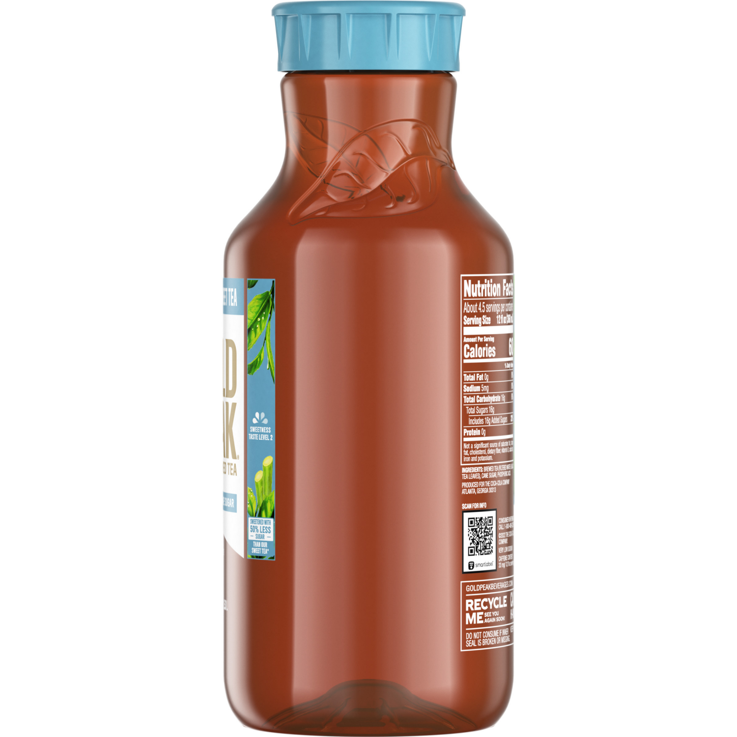 slide 5 of 7, Gold Peak Slightly Sweet Tea Bottle, 52 fl oz, 52 fl oz