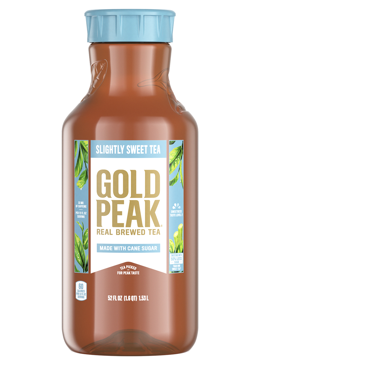 slide 1 of 2, Gold Peak Slightly Sweet Tea Bottle, 52 fl oz, 52 fl oz