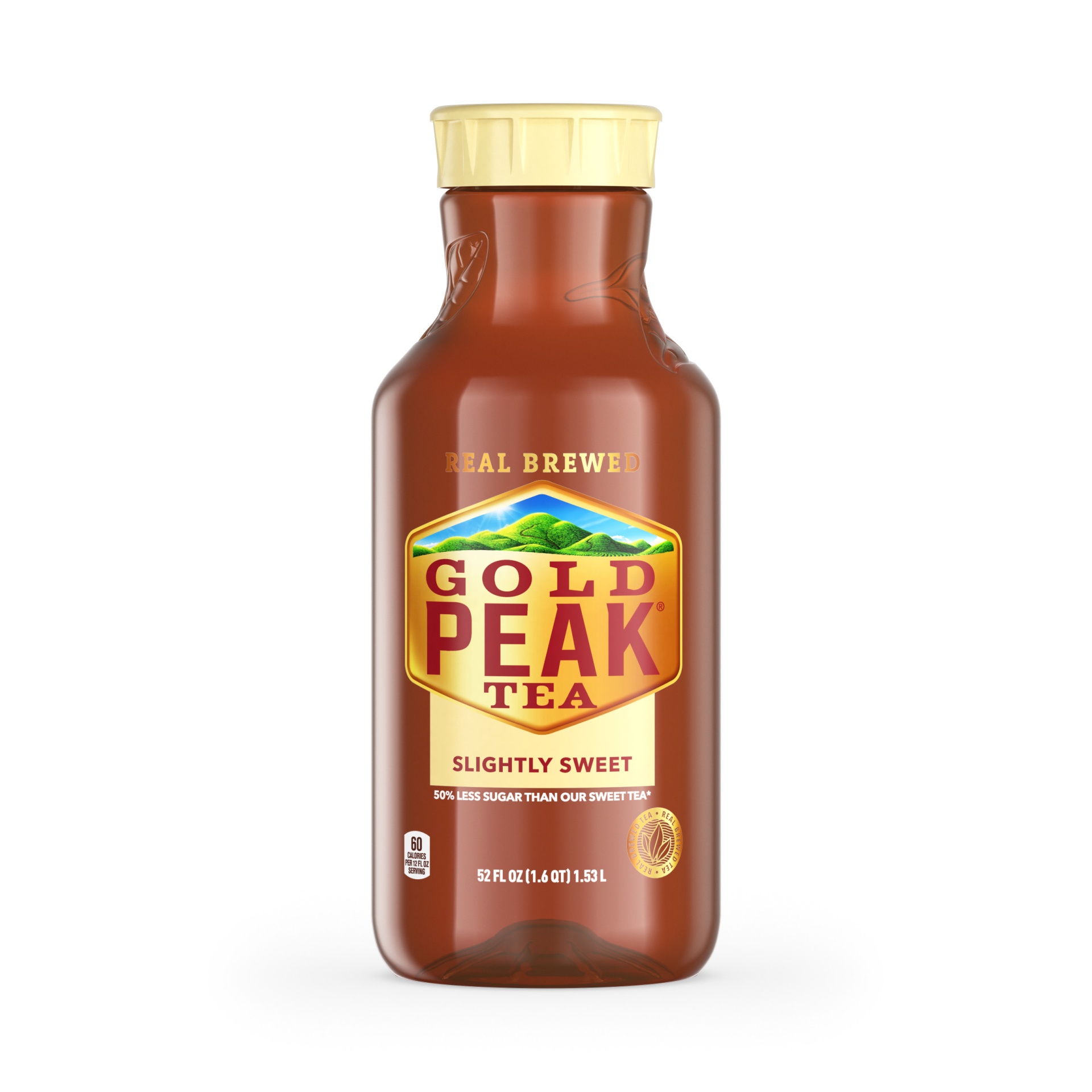slide 4 of 4, Gold Peak Slightly Sweet Tea Bottle, 52 fl oz, 52 fl oz