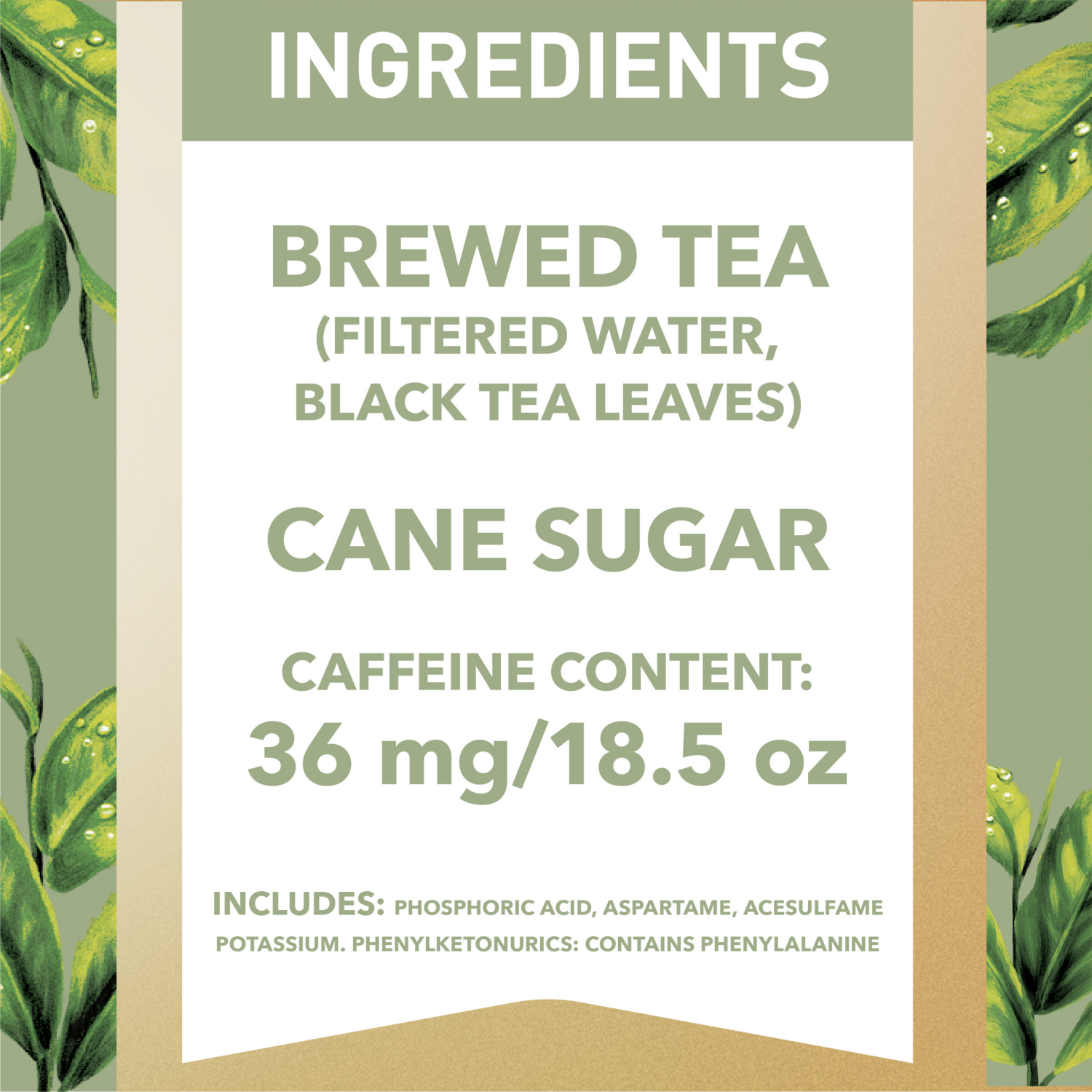 slide 7 of 8, Gold Peak Zero Sugar Diet Iced Tea Drink, 52 fl oz, 52 fl oz