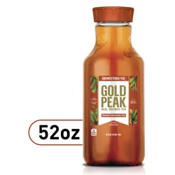 Gold Peak Unsweetened Black Tea Bottle, 52 fl oz