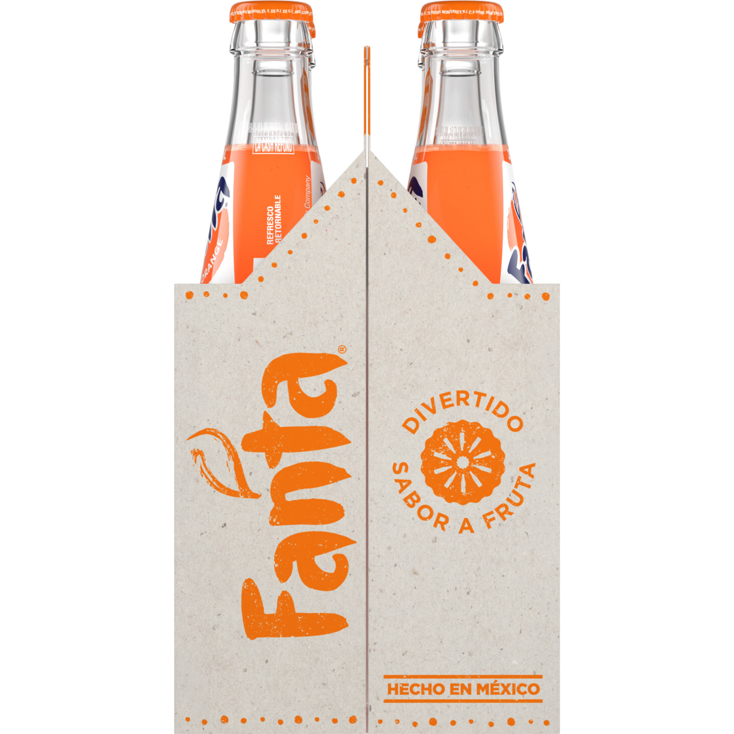 slide 5 of 7, Fanta Orange Mexico Glass Bottles, 355 mL, 4 Pack, 4 ct; 12 oz