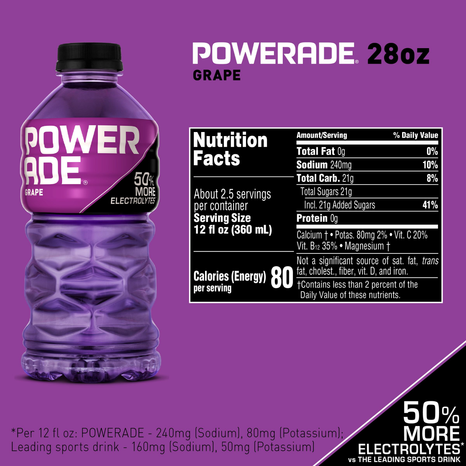 slide 3 of 7, Powerade Sports Drink, 28 oz