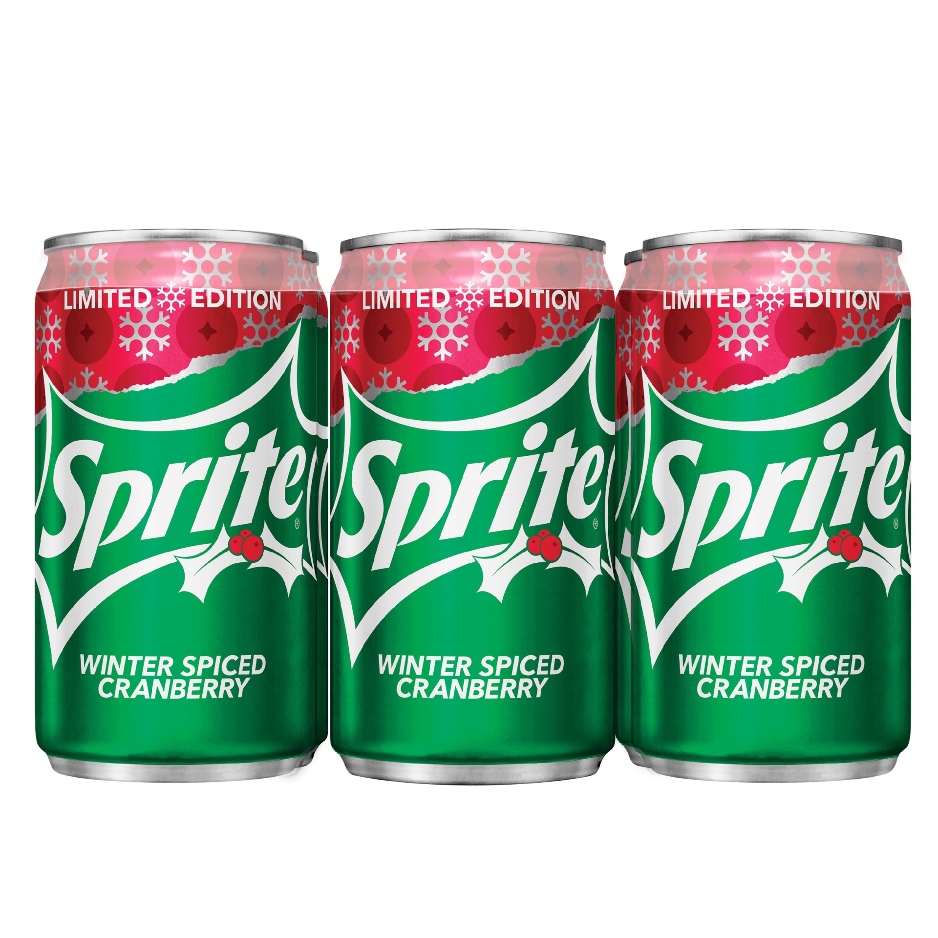 slide 4 of 8, Sprite Winter Spiced Cranberry Cans- 6 ct, 6 ct