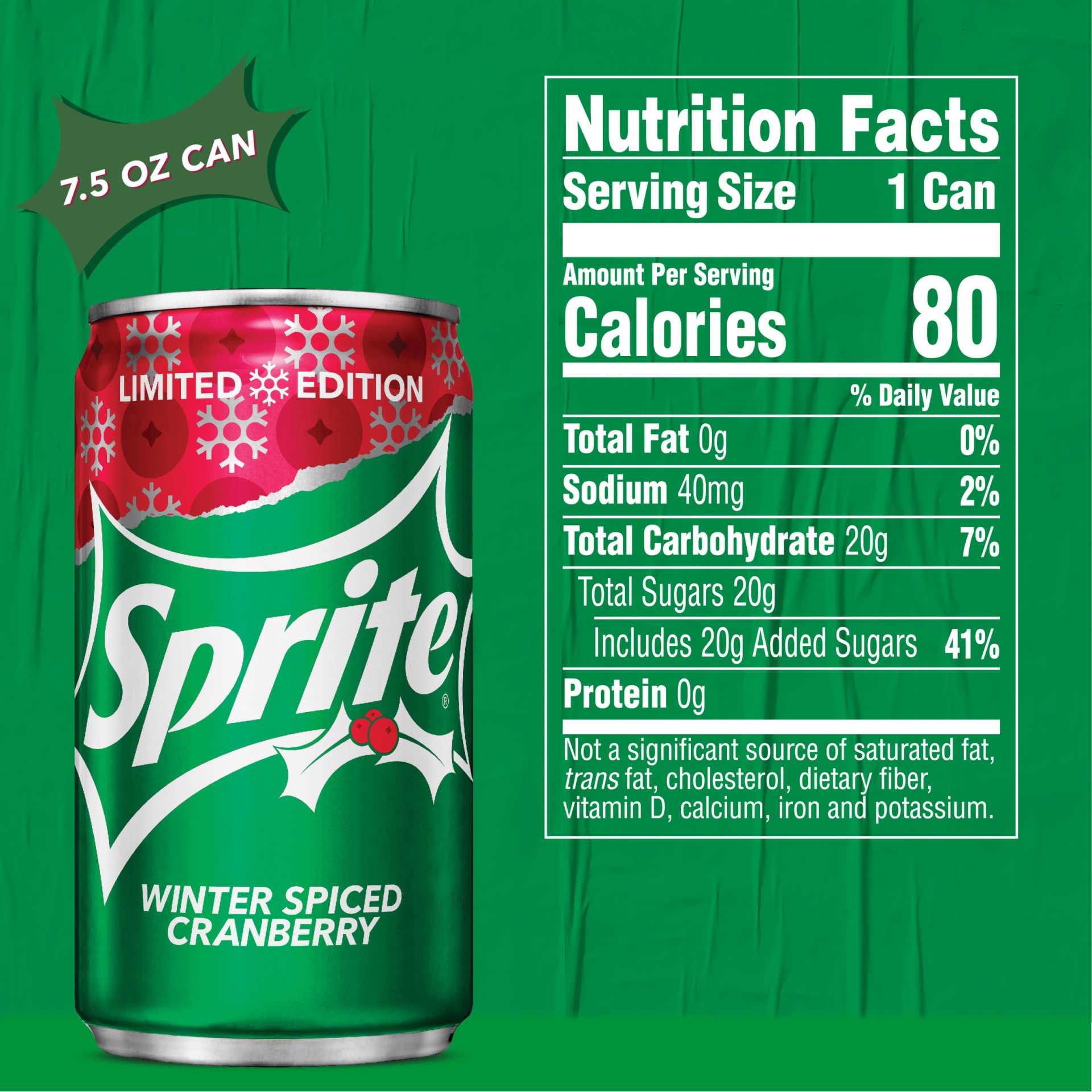 slide 6 of 8, Sprite Winter Spiced Cranberry Cans- 6 ct, 6 ct