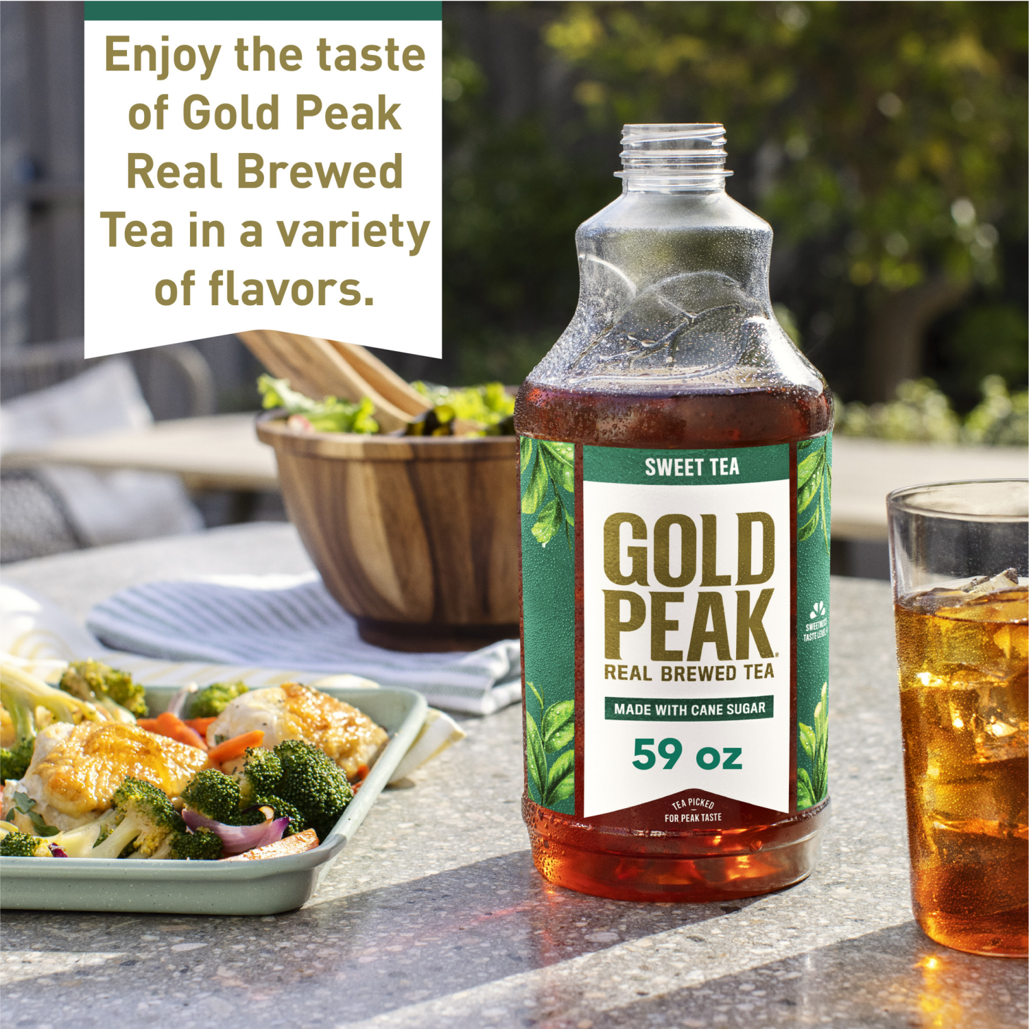slide 2 of 8, Gold Peak Sweetened Black Tea Bottle, 59 fl oz, 59 fl oz