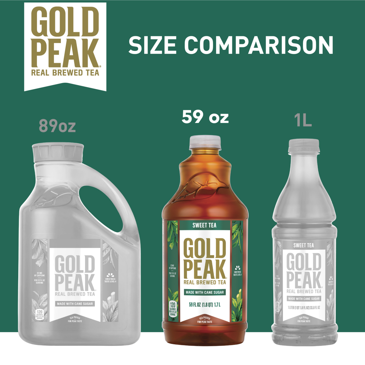 slide 3 of 8, Gold Peak Sweetened Black Tea Bottle, 59 fl oz, 59 fl oz