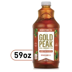 Gold Peak Unsweetened Black Tea Bottle, 59 fl oz