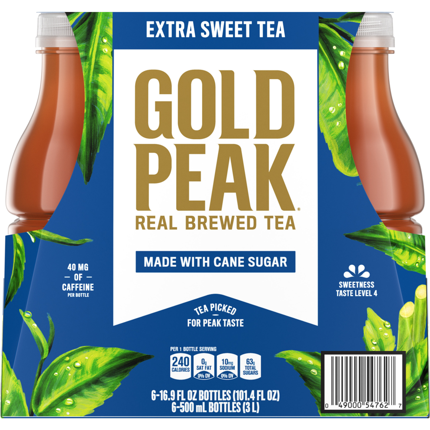 slide 2 of 6, Gold Peak Extra Sweet Tea Bottles, 16.9 fl oz, 6 Pack, 6 ct; 16.9 oz
