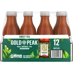 Gold Peak Sweetened Black Tea Bottles, 16.9 fl oz, 12 Pack