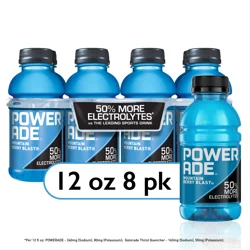 POWERADE Mountain Berry Blast Bottles- 8 ct