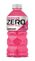 POWERADE Electrolyte Enhanced Zero Sugar Strawberry Smash Sports Drink, 28 fl oz, bottle