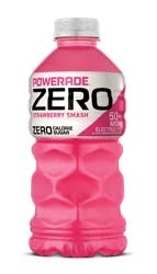 POWERADE Electrolyte Enhanced Zero Sugar Strawberry Smash Sports Drink, 28 fl oz, bottle