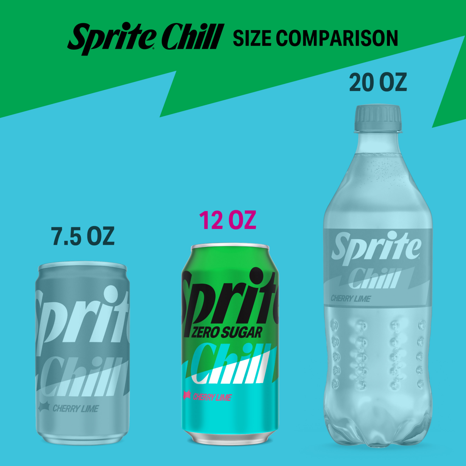 slide 7 of 7, Sprite Zero Sugar Chill Fridge Pack Cans, 12 fl oz, 12 Pack, 12 ct; 12 fl oz
