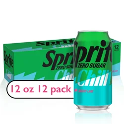 Sprite Zero Sugar Chill Fridge Pack Cans, 12 fl oz, 12 Pack
