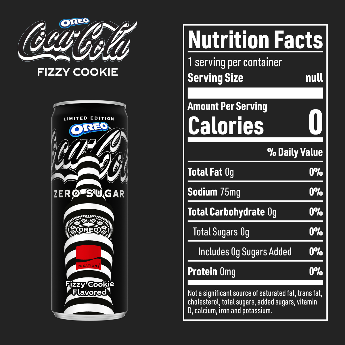 slide 3 of 4, Coca Cola Coca-Cola Zero Sugar OREO Limited Edition Creations 12 oz Can, 12 oz