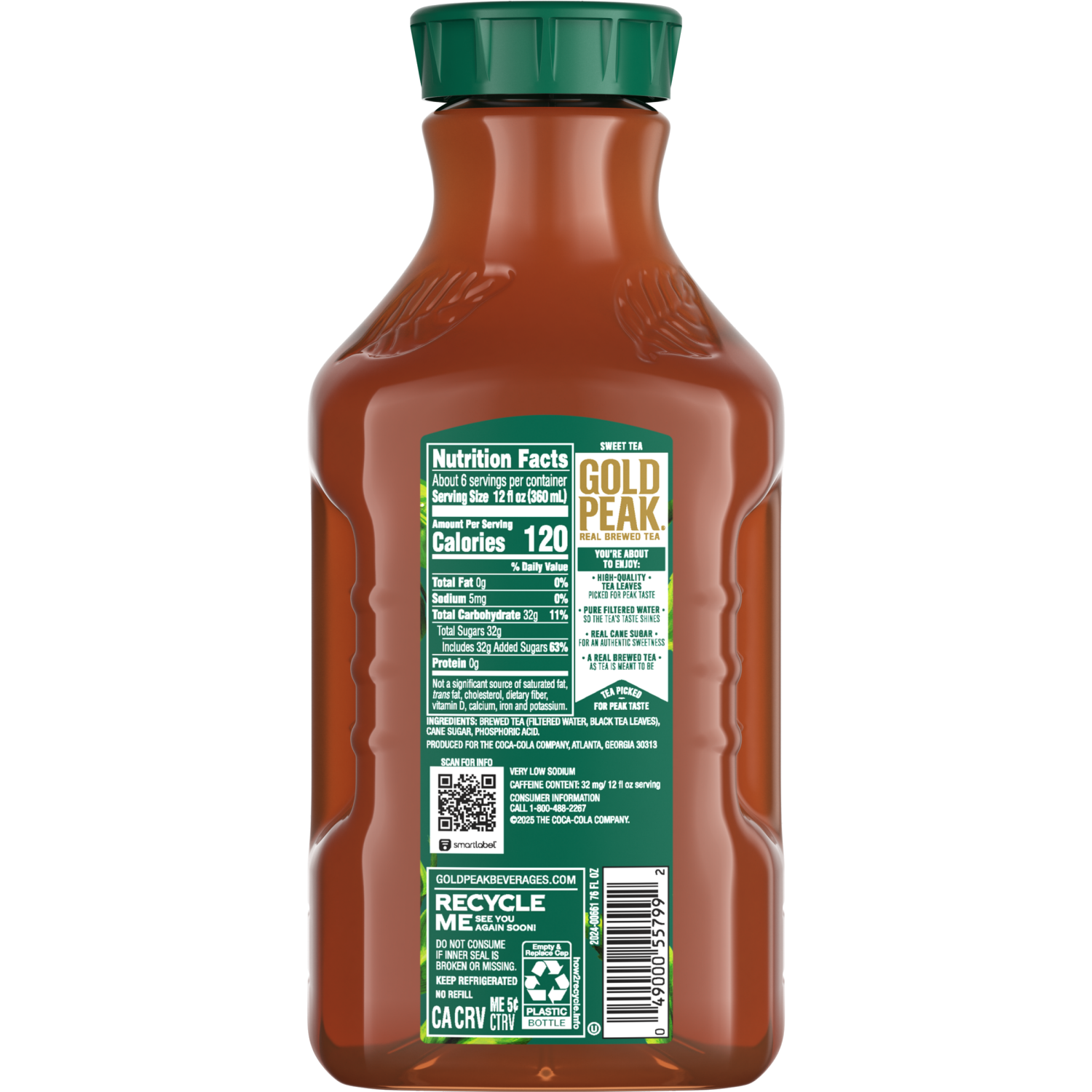 slide 2 of 2, Gold Peak Black Tea, 76 oz