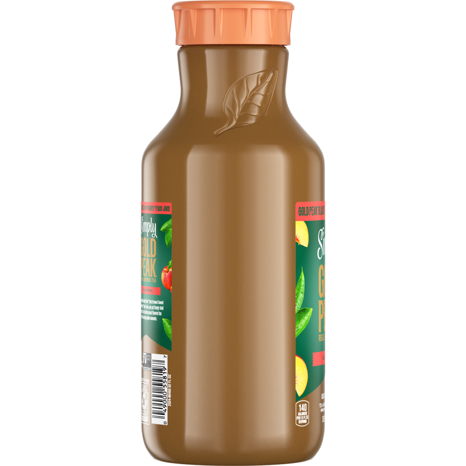 slide 4 of 7, Simply Gold Peak - Tea & Peach Bottle, 52 fl oz, 52 fl oz