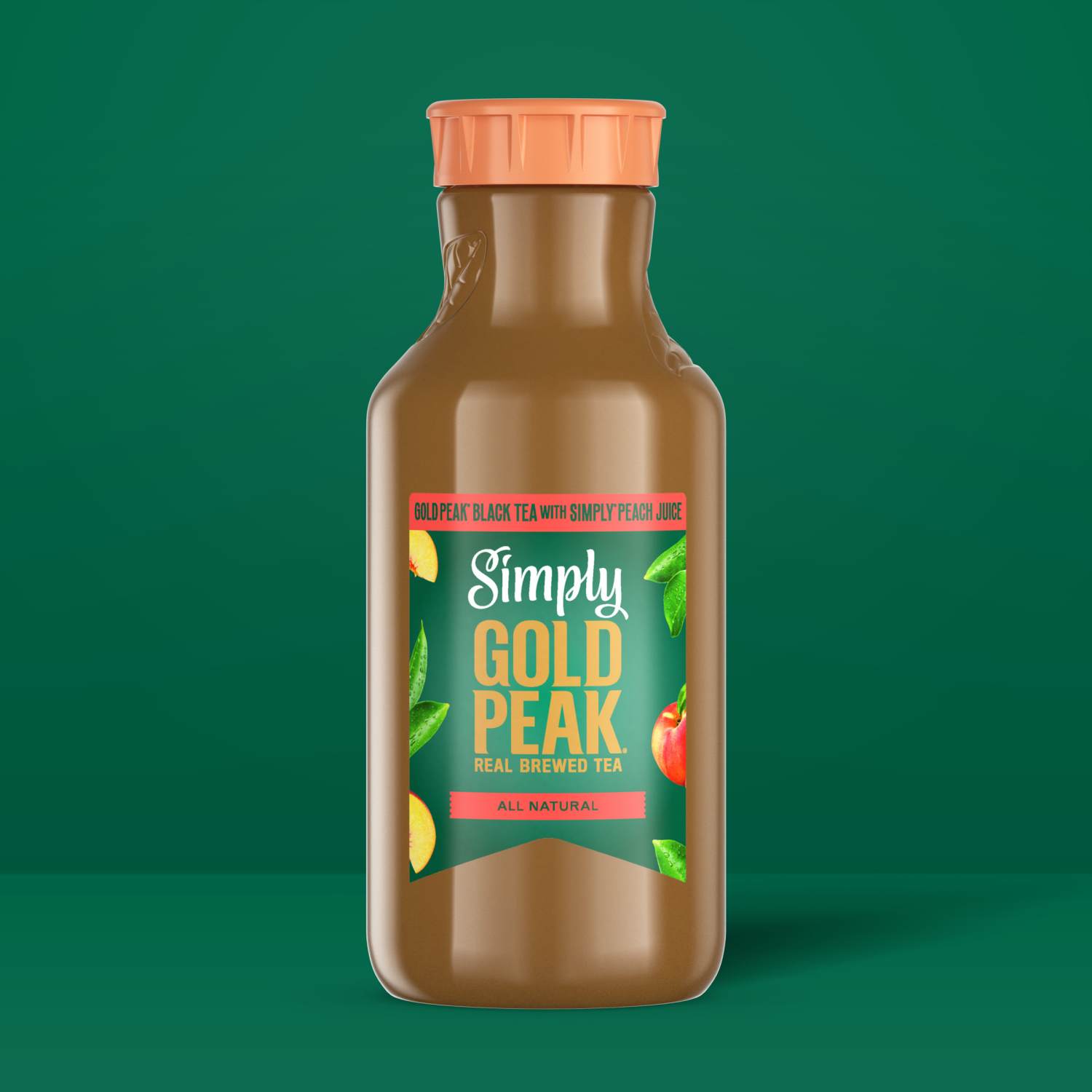 slide 7 of 7, Simply Gold Peak - Tea & Peach Bottle, 52 fl oz, 52 fl oz