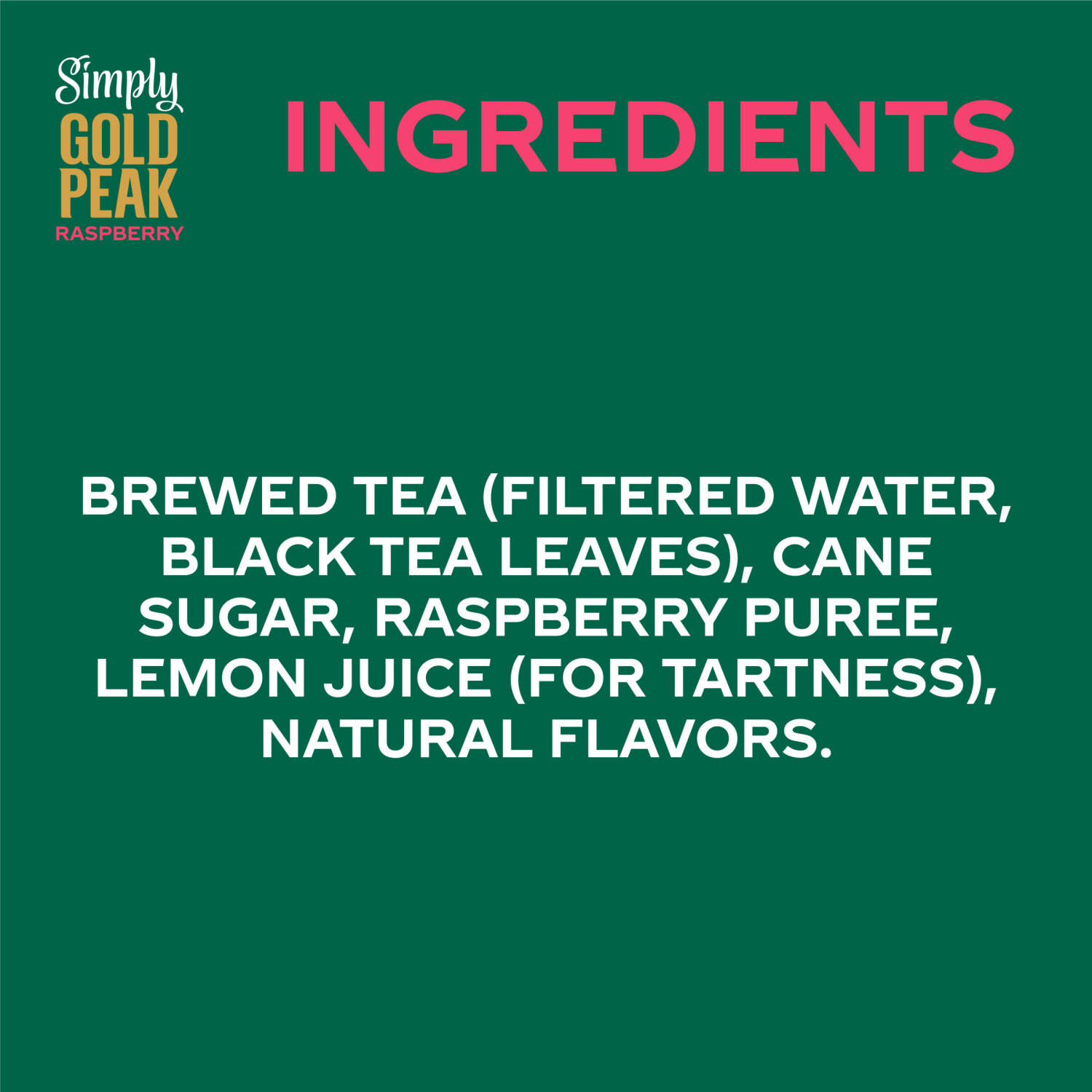 slide 3 of 7, Simply Gold Peak - Tea & Raspberry Bottle, 52 fl oz, 52 fl oz