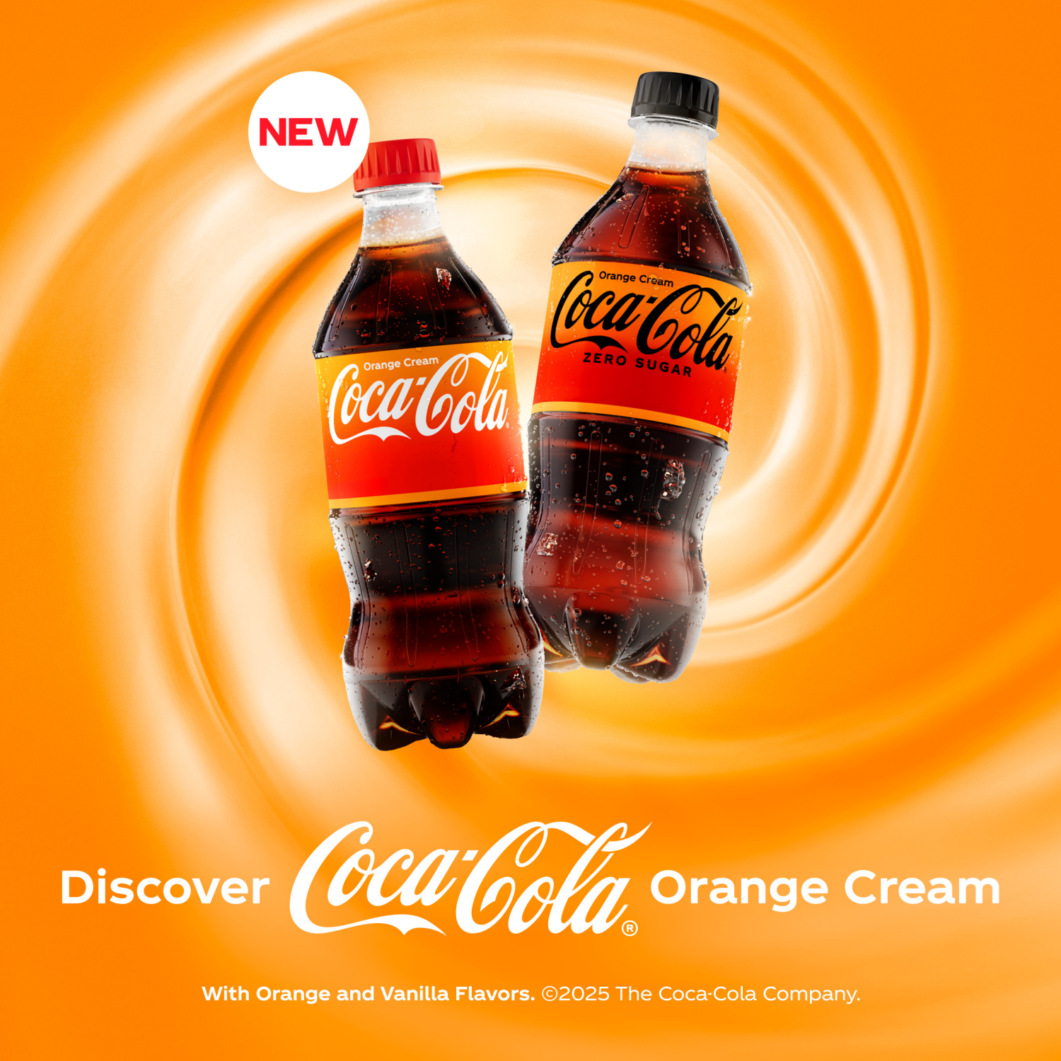 slide 2 of 5, Coca-Cola Orange Cream Bottle, 20 fl oz, 20 fl oz