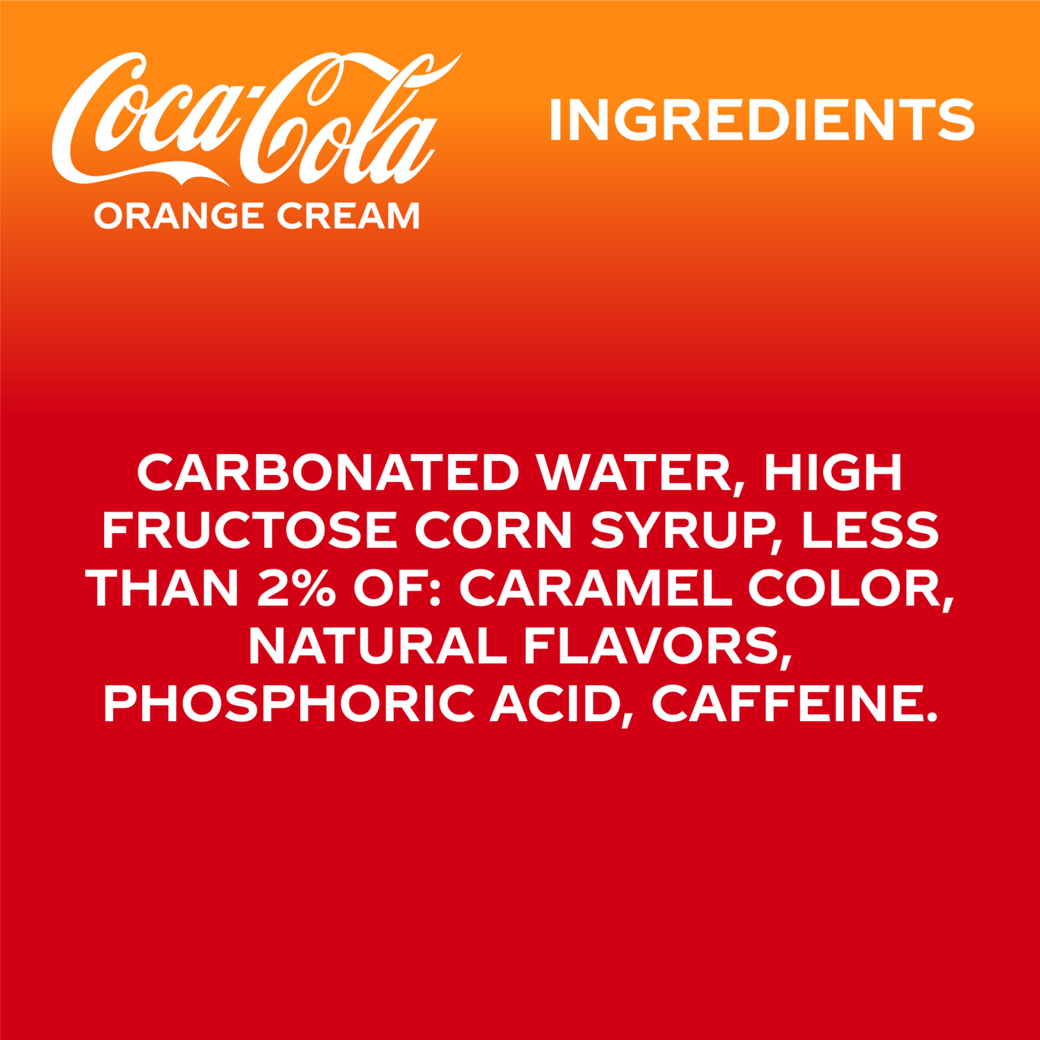 slide 5 of 5, Coca-Cola Orange Cream Bottle, 20 fl oz, 20 fl oz