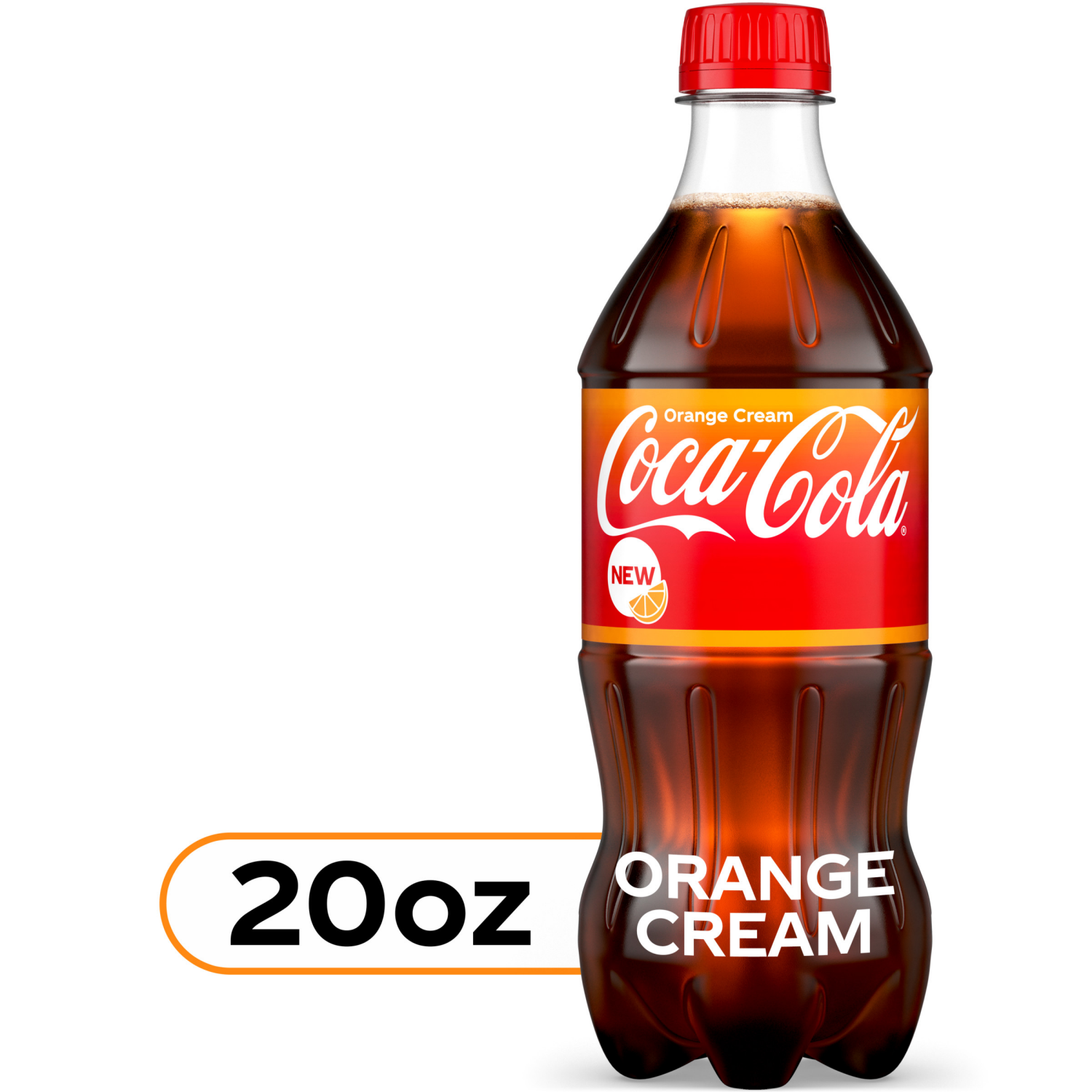 slide 1 of 5, Coca-Cola Orange Cream Bottle, 20 fl oz, 20 fl oz