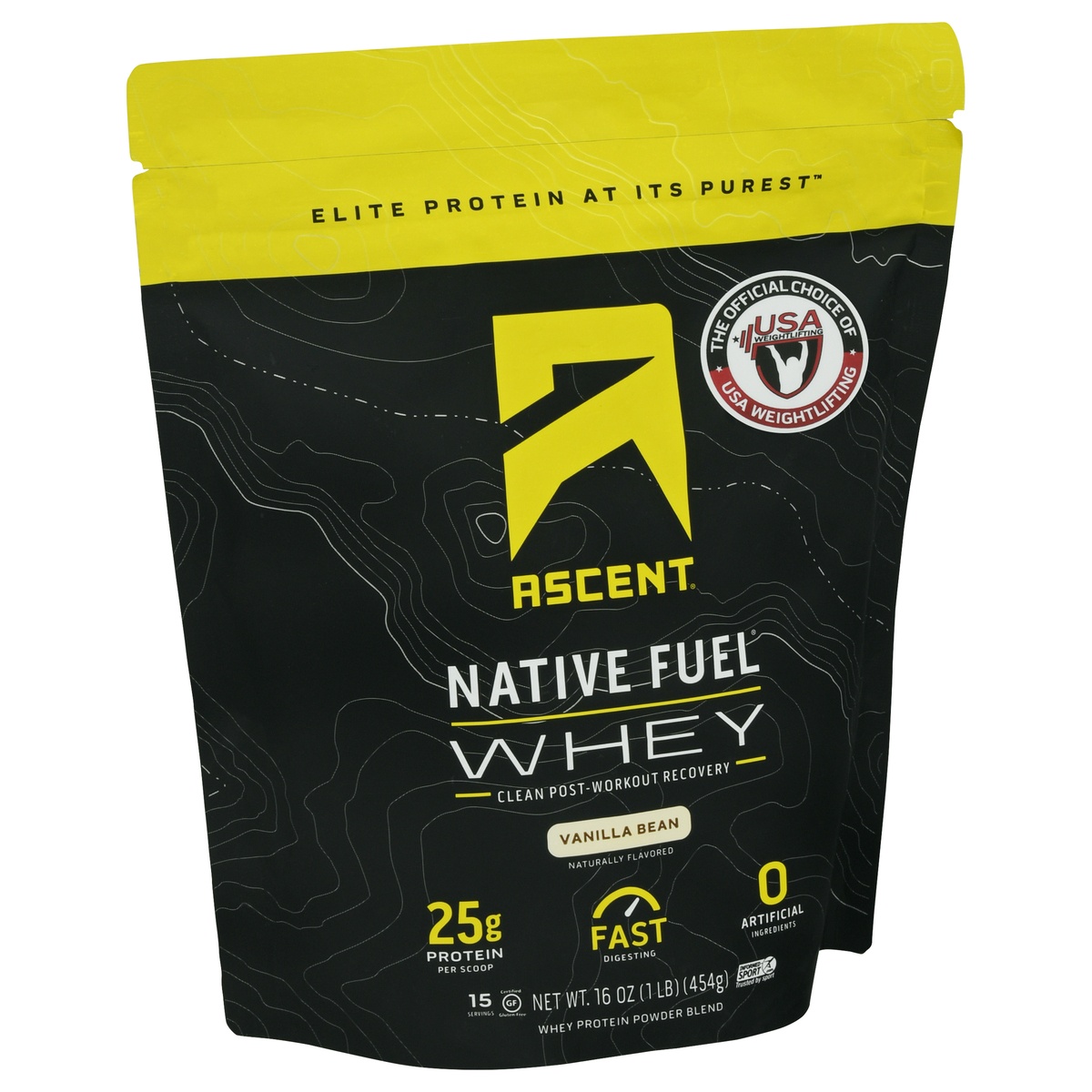 slide 2 of 9, Ascent Native Fuel Vanilla Bean Whey 16 oz, 16 oz