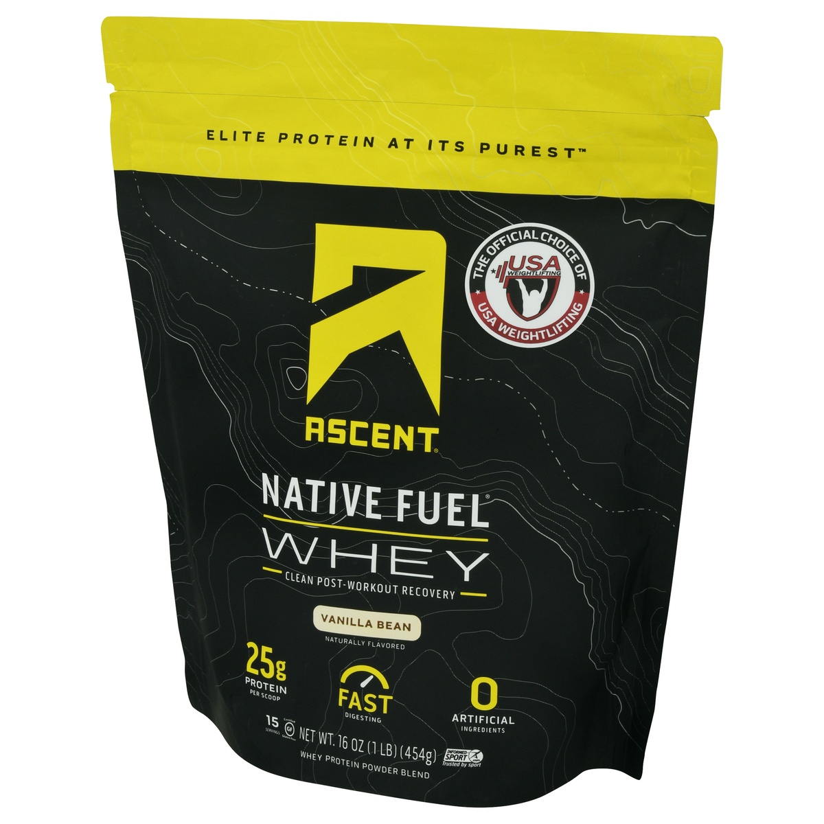 slide 3 of 9, Ascent Native Fuel Vanilla Bean Whey 16 oz, 16 oz