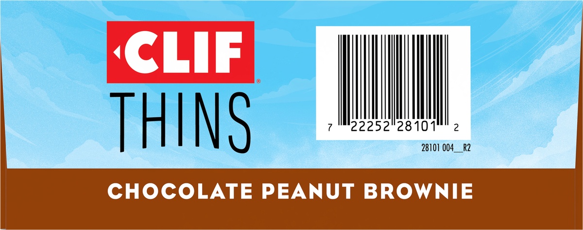 slide 9 of 9, CLIF Thins Chocolate Peanut Brownie Bars, 7 ct