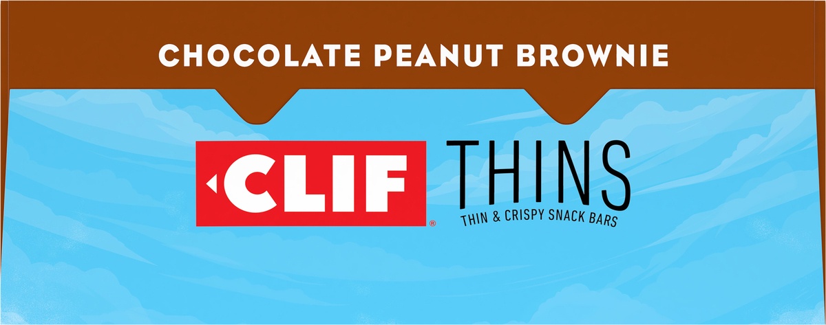 slide 2 of 9, CLIF Thins Chocolate Peanut Brownie Bars, 7 ct