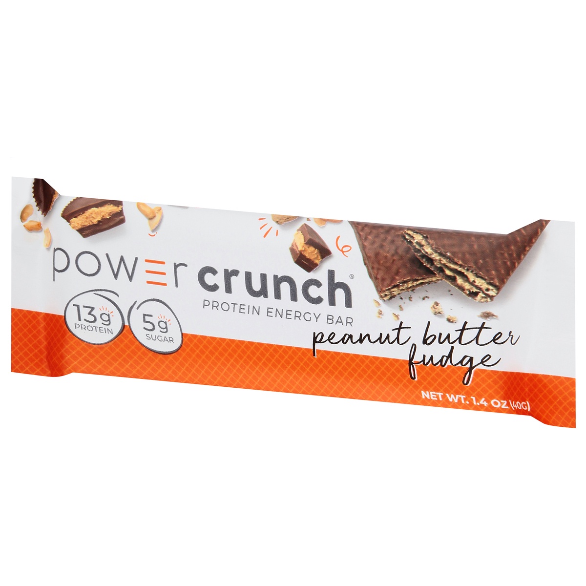 slide 3 of 9, Power Crunch Peanut Butter Fudge Flavored Protein Energy Bar 1.4 oz, 1.4 oz