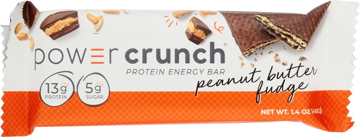 slide 6 of 9, Power Crunch Peanut Butter Fudge Flavored Protein Energy Bar 1.4 oz, 1.4 oz