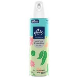 Glade Odor Fighting Soft Mist Air Freshener Room Spray, Lush Greens & Water Lotus, 7.3 oz