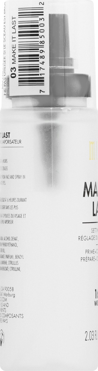 slide 5 of 12, Milani Make It Last Setting Spray Prime + Correct + Set, 2.03 oz