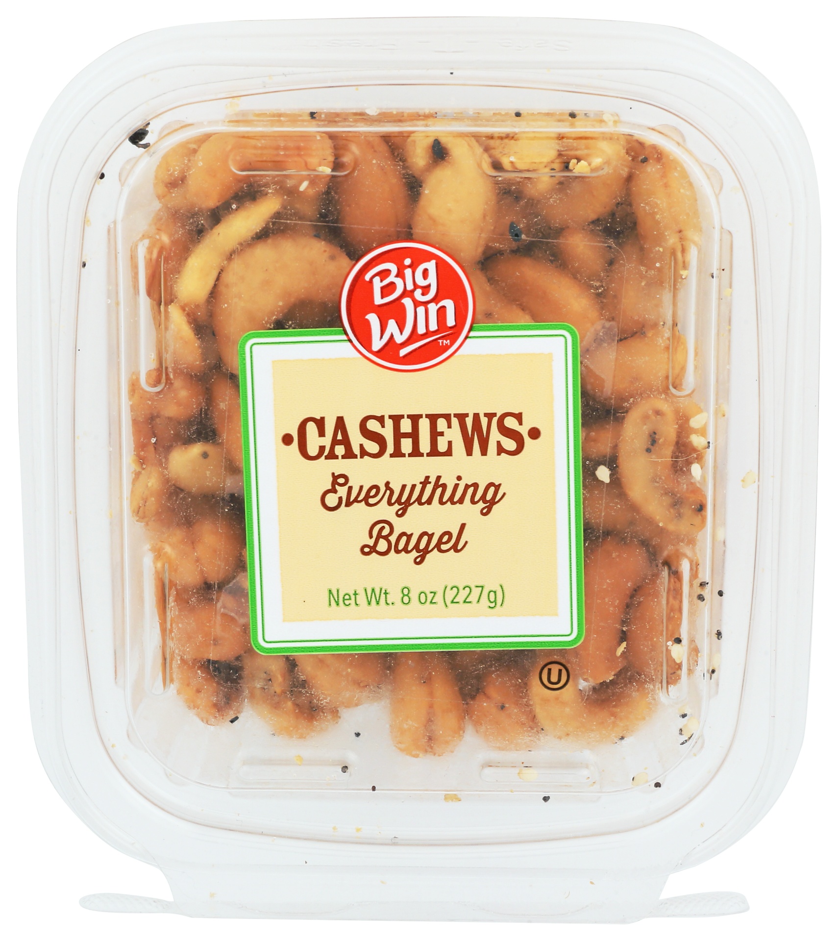 slide 1 of 4, Big Win Everythng Bagel Seasoned Cashews, 8 oz